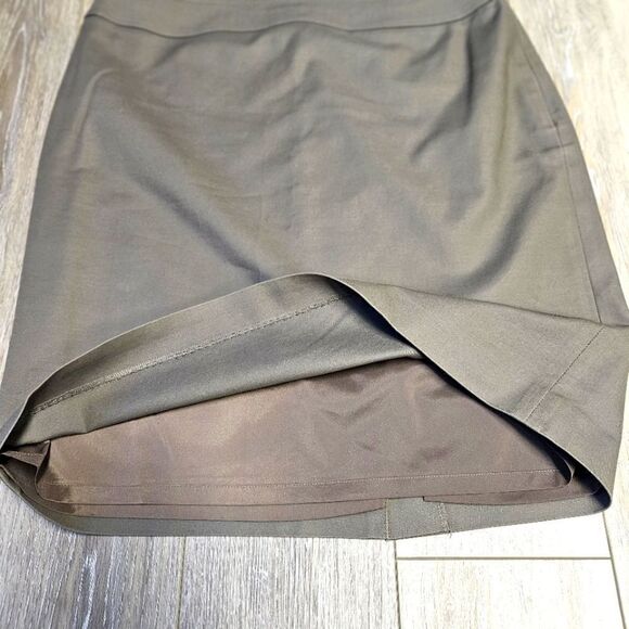 Halogen Taupe Classic Pencil Skirt Grey Women's 10 Office Siren Academia - Picture 3 of 7
